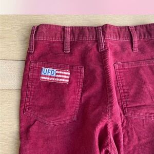 UFO Women's Red Flare Jeans